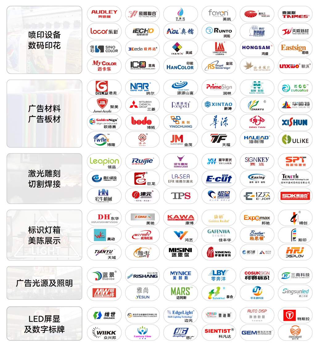 2023部分知名参展企业 2023部分知名参展企业